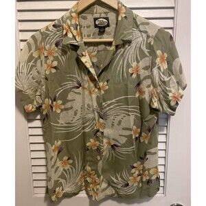 Tommy Bahama's Women's Short Sleeve Shirt Size XS Floral Palm